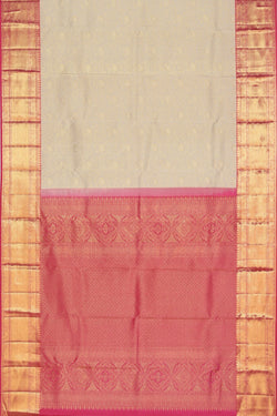 Image of Kanchipattu Brocade Off-White Saree