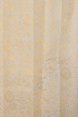 Image of Kanchipattu Brocade Off-White Saree