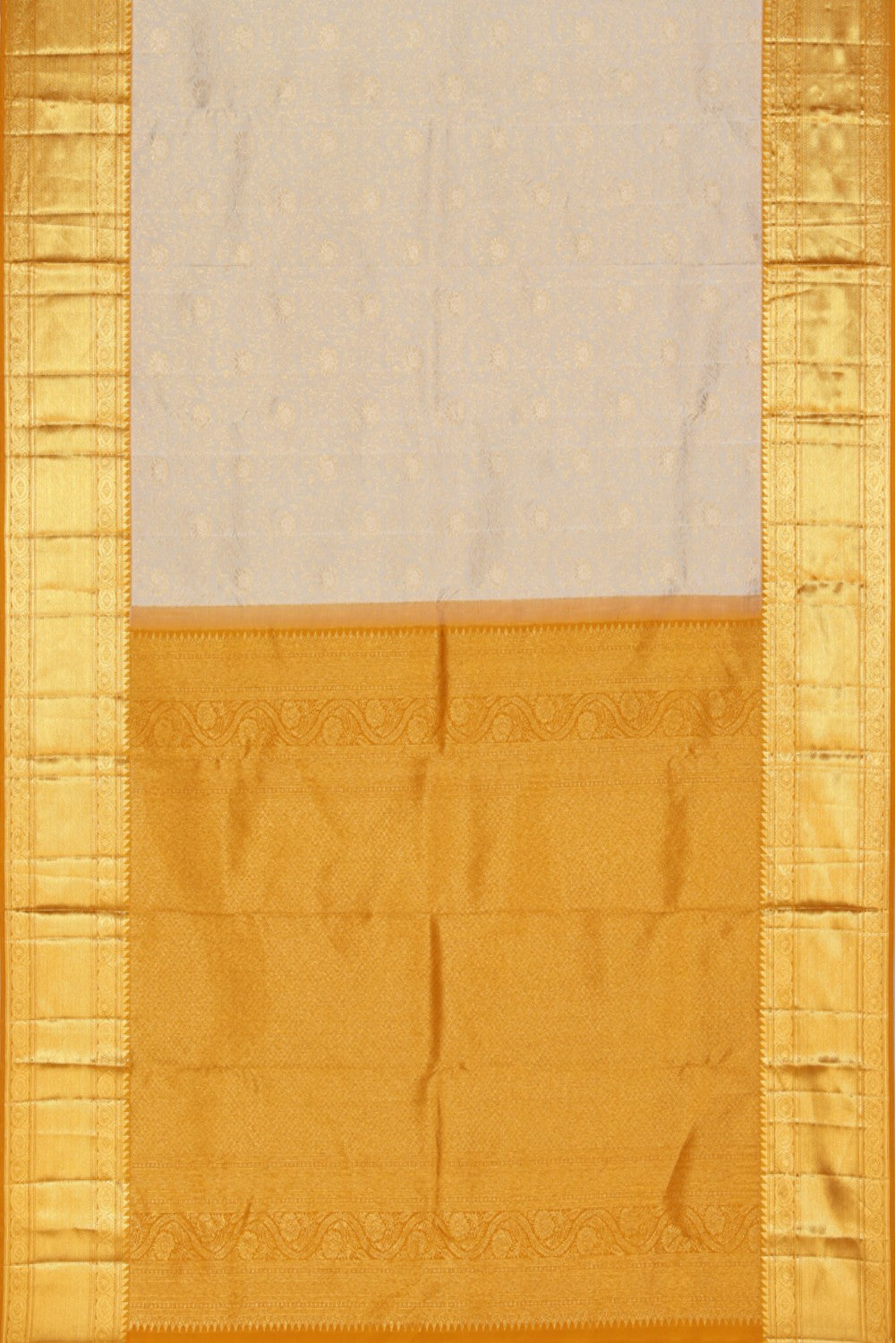 Kanchipattu Brocade Off-White Saree