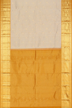 Image of Kanchipattu Brocade Off-White Saree