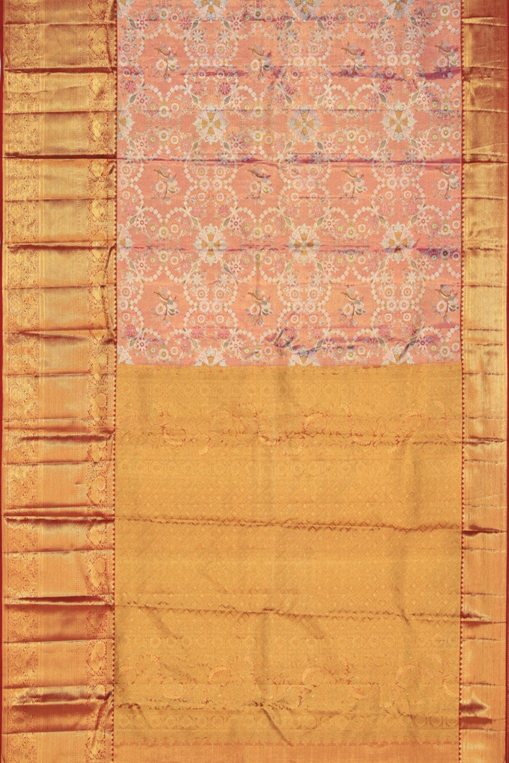 Collection of Kanchipattu Tissue Brocade Pink Saree in a gallery layout