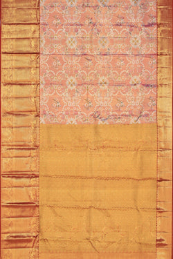 Collection of Kanchipattu Tissue Brocade Pink Saree in a gallery layout