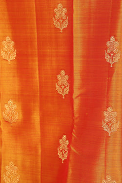 Collection of Kanchipattu Mustard Saree in a gallery layout