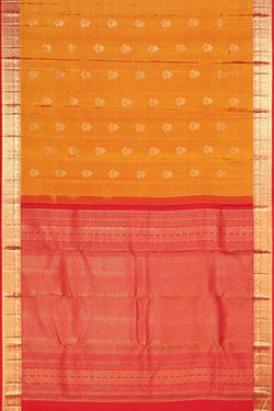 Collection of Kanchipattu Mustard Saree in a gallery layout