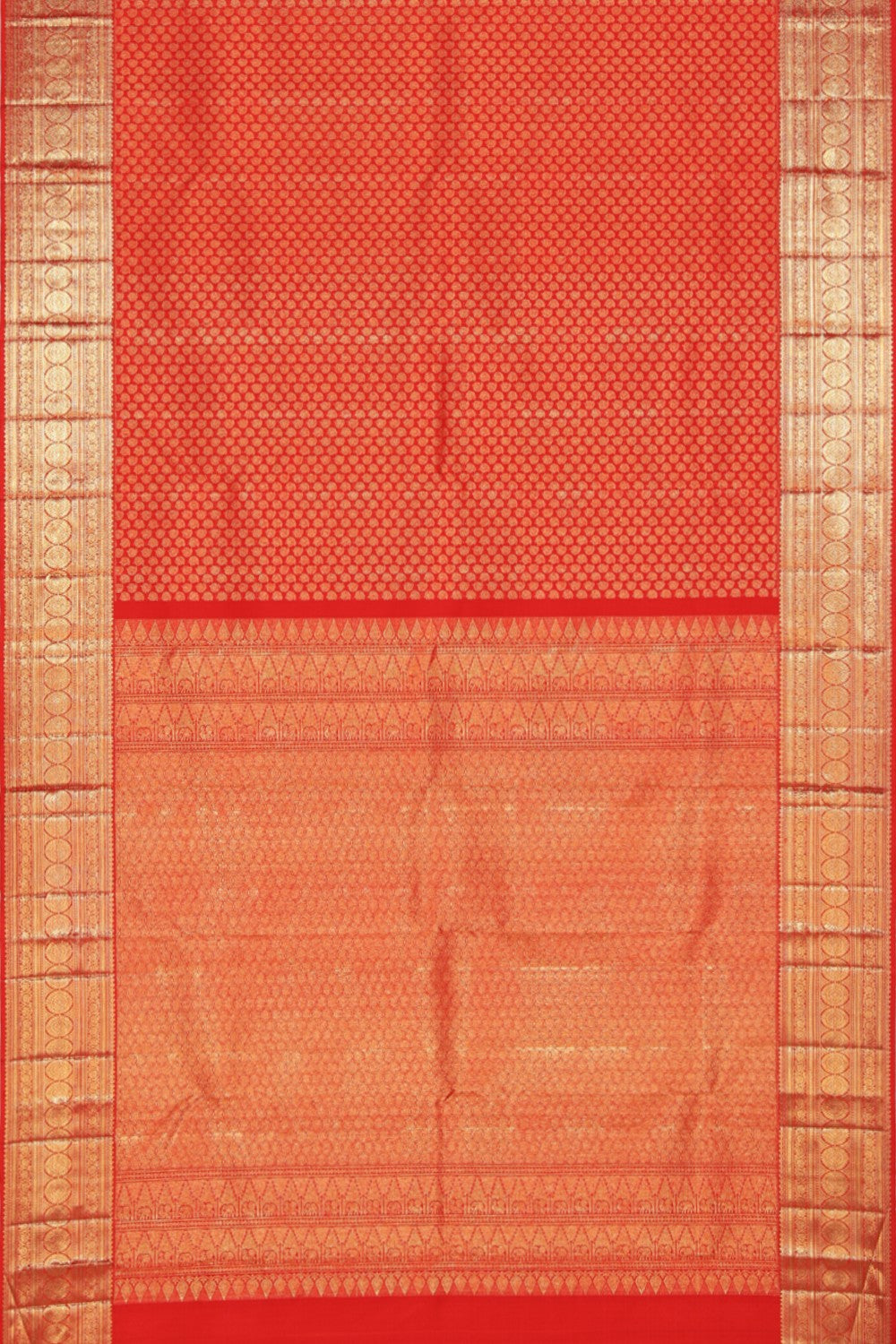 Collection of Kanchipattu Brocade Red Saree in a gallery layout