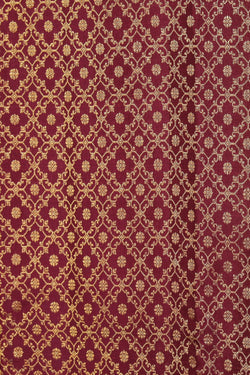 Collection of Kanchipattu Brocade Maroon Saree in a gallery layout