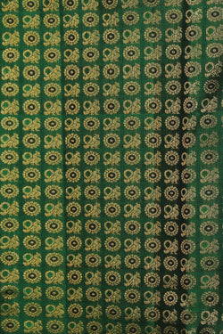 Collection of Kanchipattu Brocade Green Saree in a gallery layout