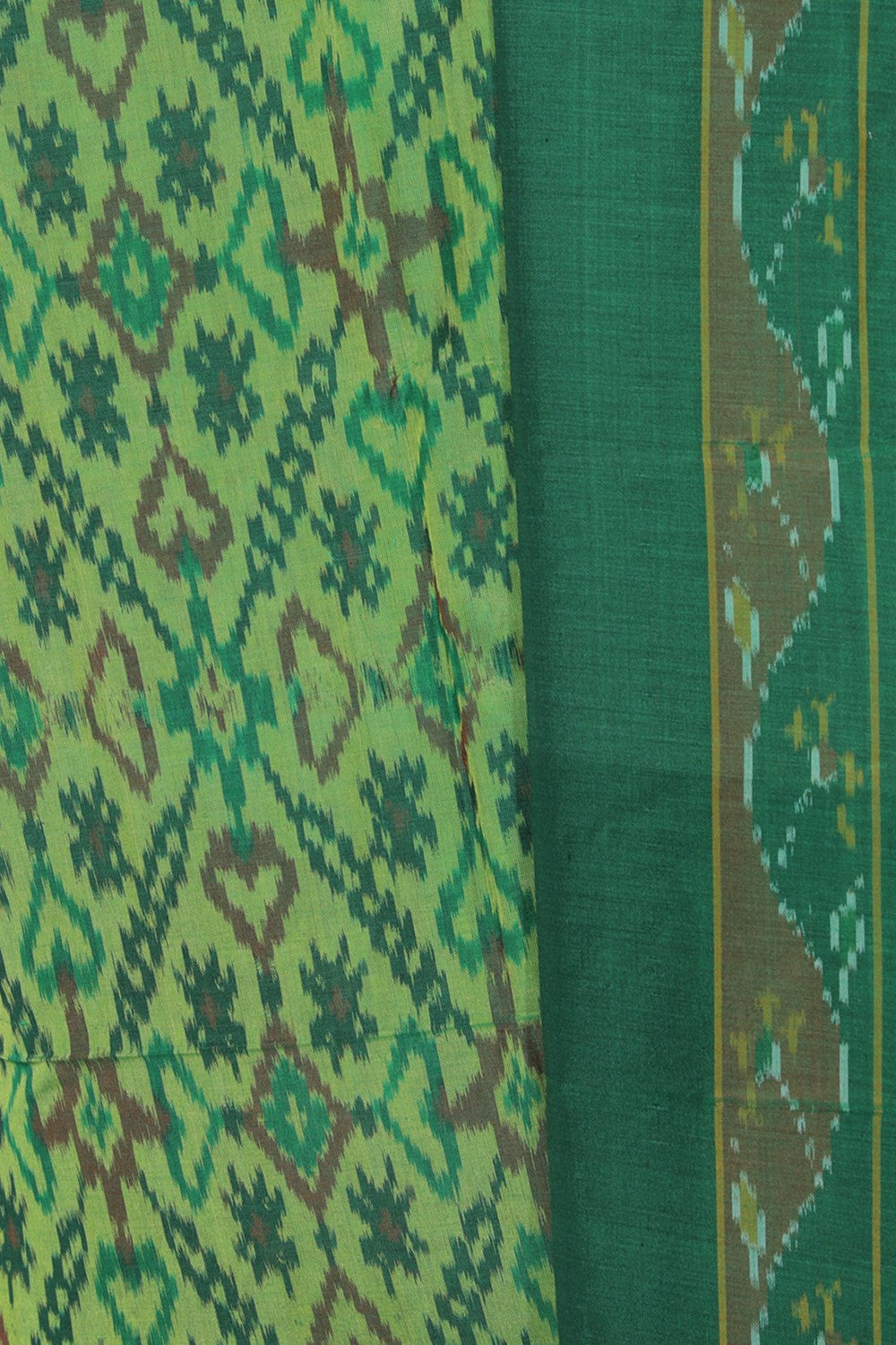 Image of Pochampally Silk Unstitched Suit Set Fabric (3 Pcs Set)
