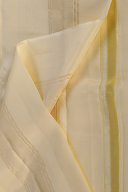 Image of Kanchi Silk Cream Dhoti With Kanduva (8 X 4)