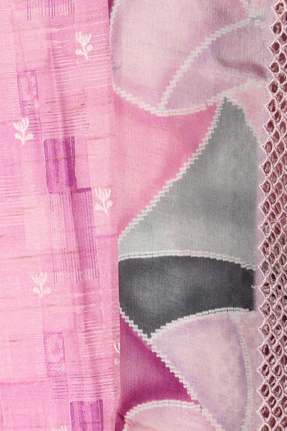 Image of Tussar Silk Unstitched Suit Set Fabric (3 Pcs Set)