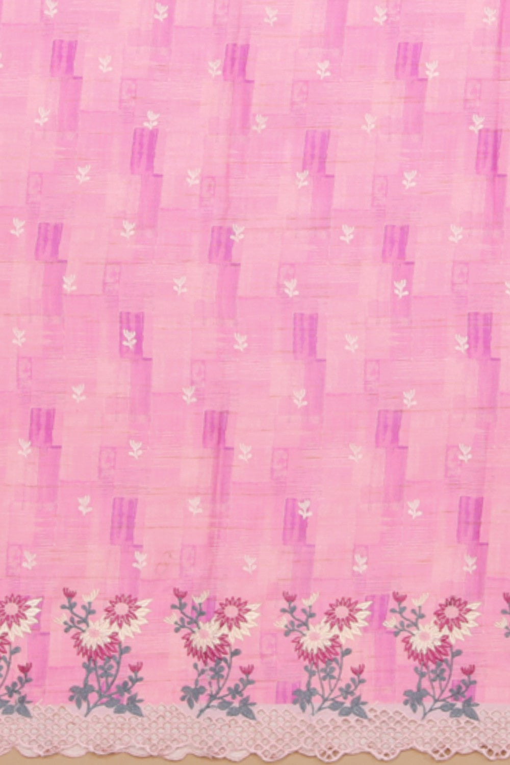Image of Tussar Silk Unstitched Suit Set Fabric (3 Pcs Set)