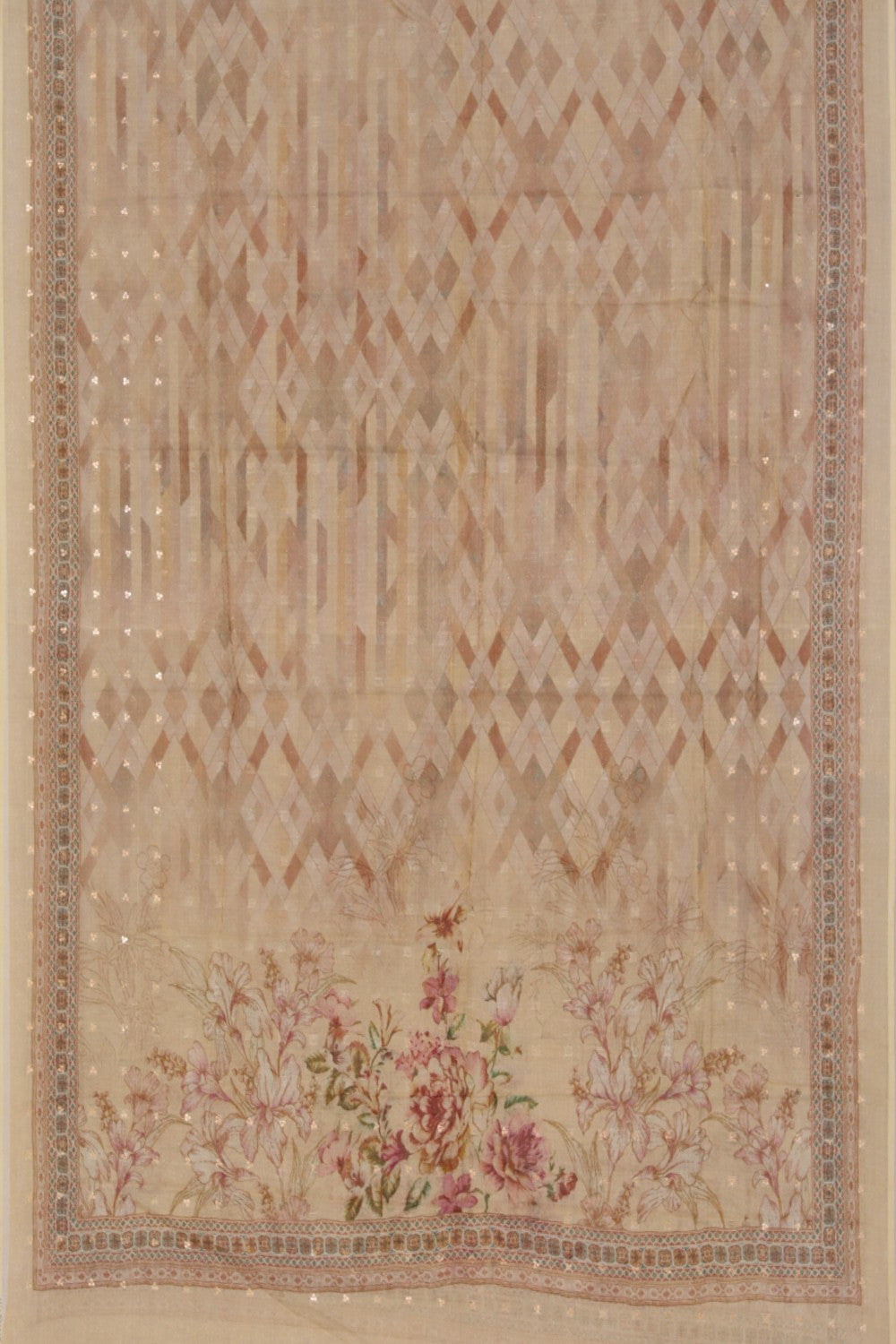 Image of Linen Silk Unstitched Suit Set Fabric (3 Pcs Set)