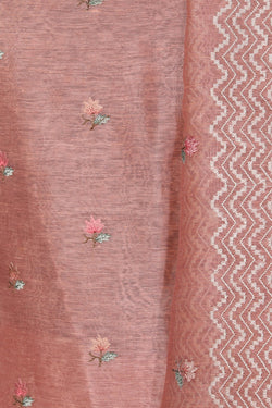 Collection of Linen Silk Unstitched Suit Set Fabric (3 Pcs Set) in a gallery layout