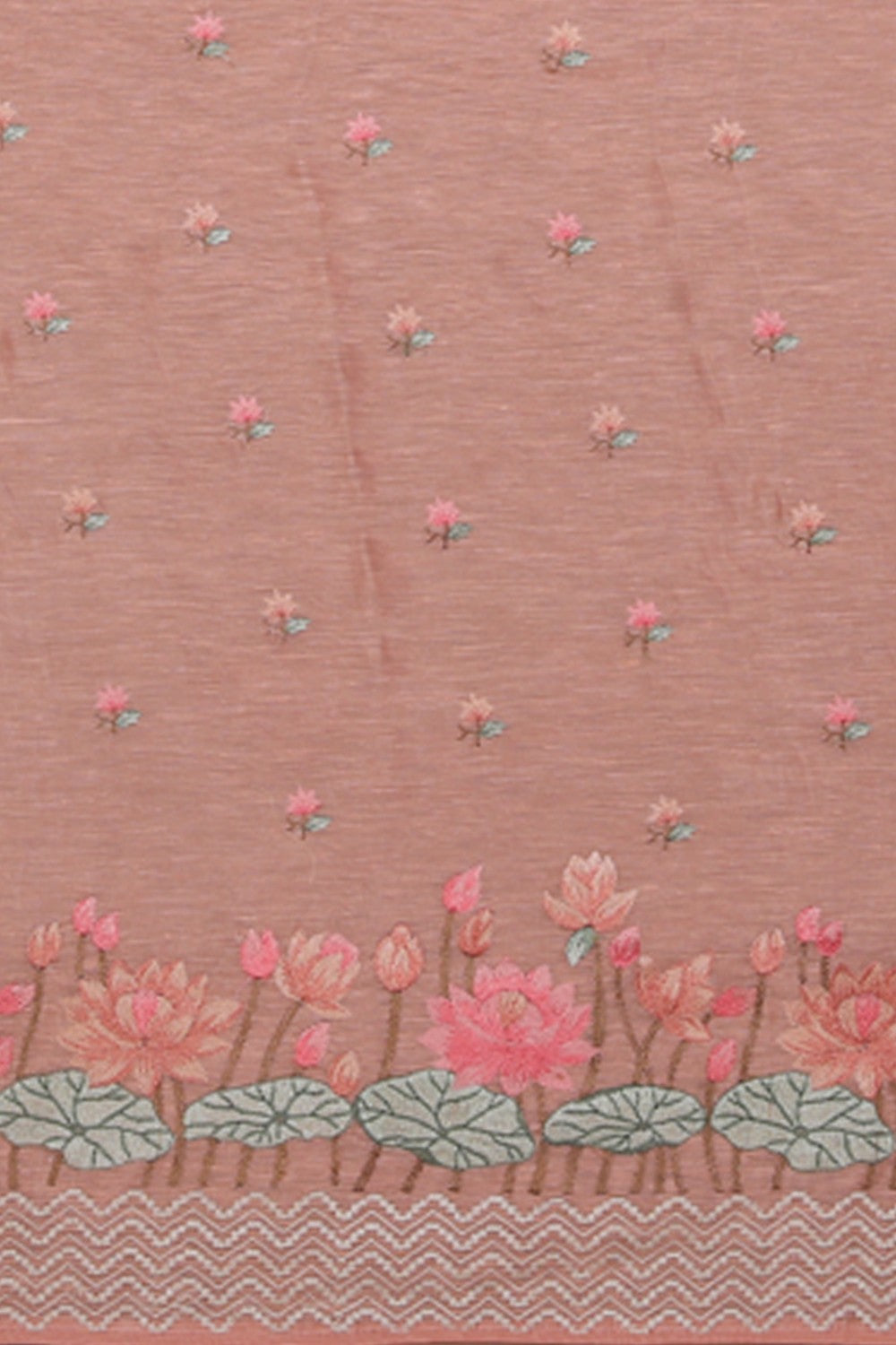 Image of Linen Silk Unstitched Suit Set Fabric (3 Pcs Set)