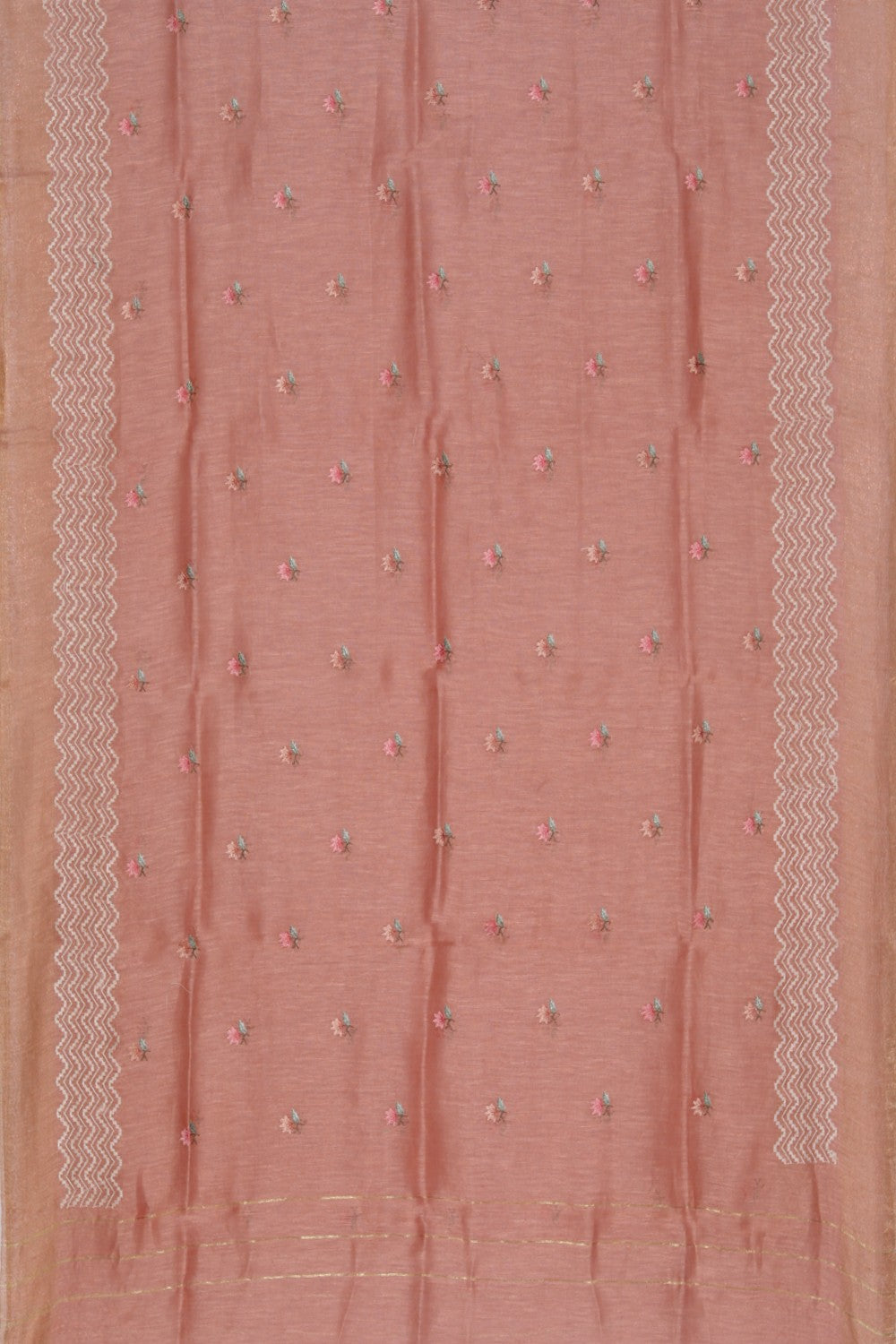 Image of Linen Silk Unstitched Suit Set Fabric (3 Pcs Set)