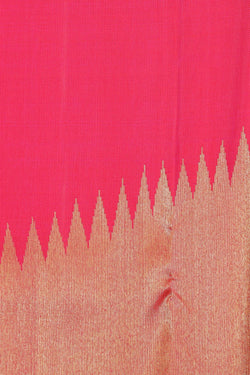 Collection of Arani Silk Fuchsia Pink Saree in a gallery layout