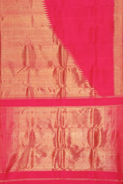 Collection of Arani Silk Fuchsia Pink Saree in a gallery layout