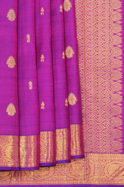 Collection of Arani Silk Violet Saree in a gallery layout