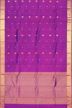 Collection of Arani Silk Violet Saree in a gallery layout