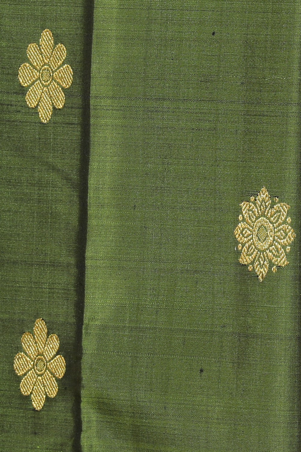 Collection of Arani Silk Green Saree in a gallery layout