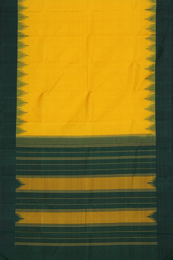 Image of Arani Silk Yellow Saree