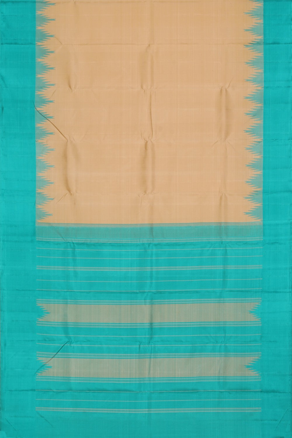 Collection of Arani Silk Off-White Saree in a gallery layout