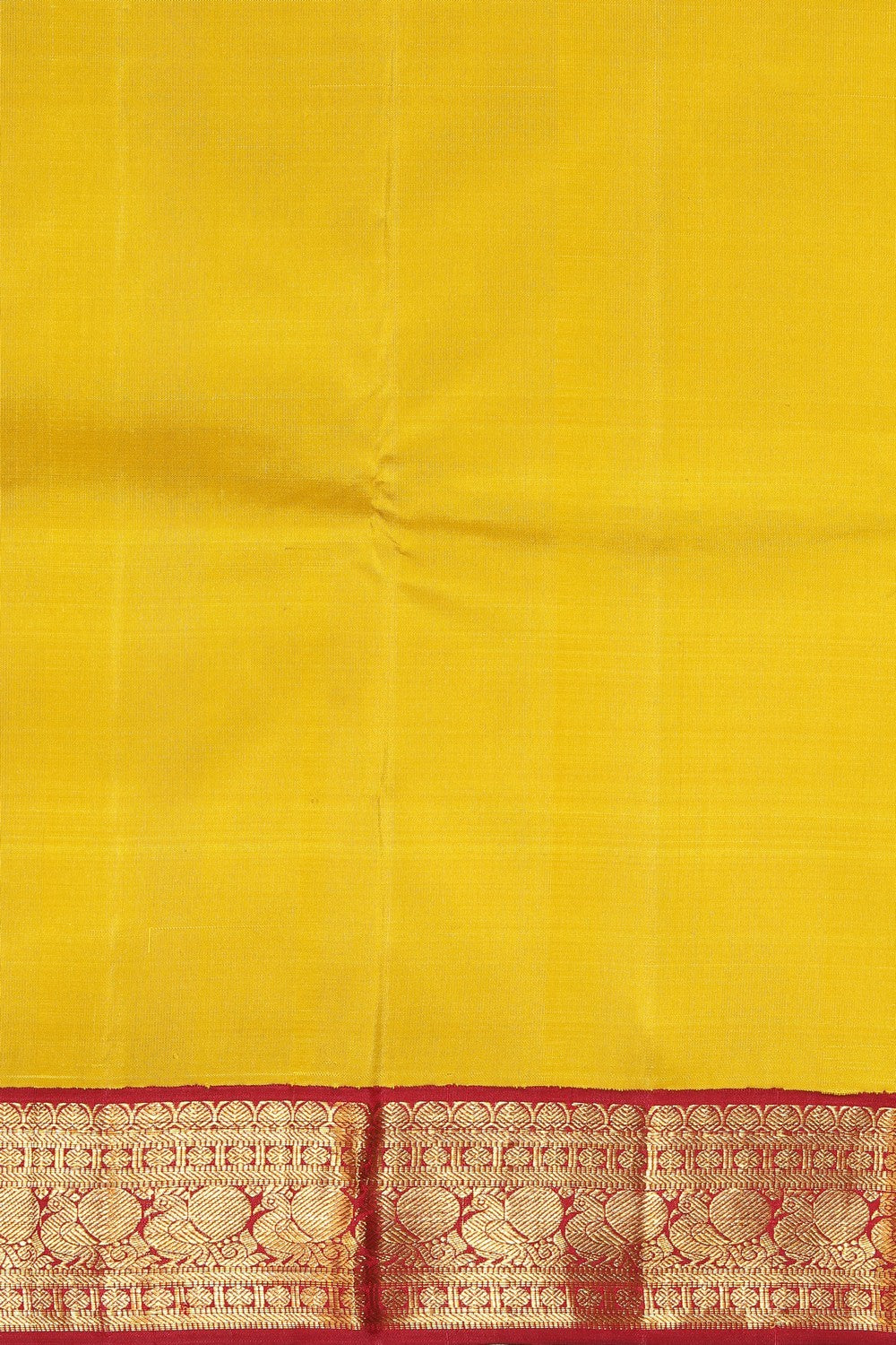 Collection of Arani Silk Spring Yellow Saree in a gallery layout