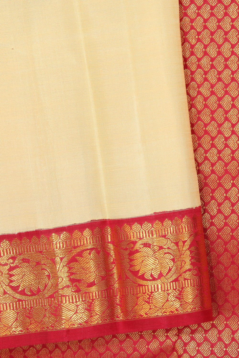 Collection of Arani Silk Beige Saree in a gallery layout