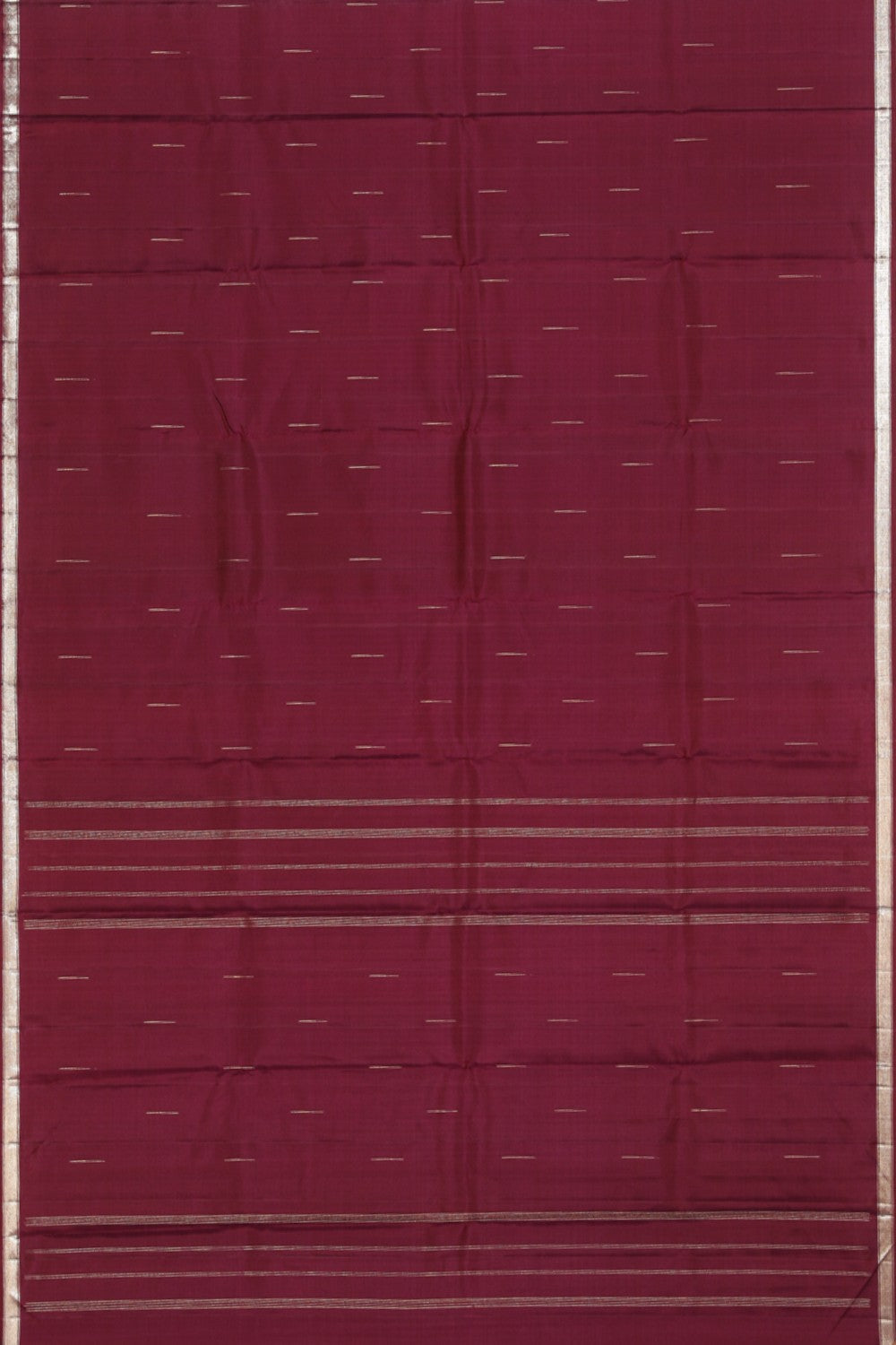 Collection of Arani Silk Maroon Saree in a gallery layout