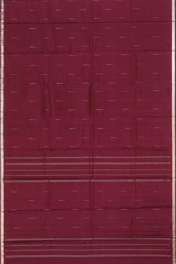 Collection of Arani Silk Maroon Saree in a gallery layout