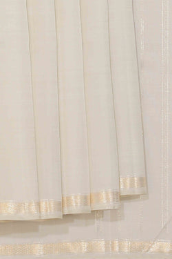 Collection of Arani Silk Marble White Saree in a gallery layout