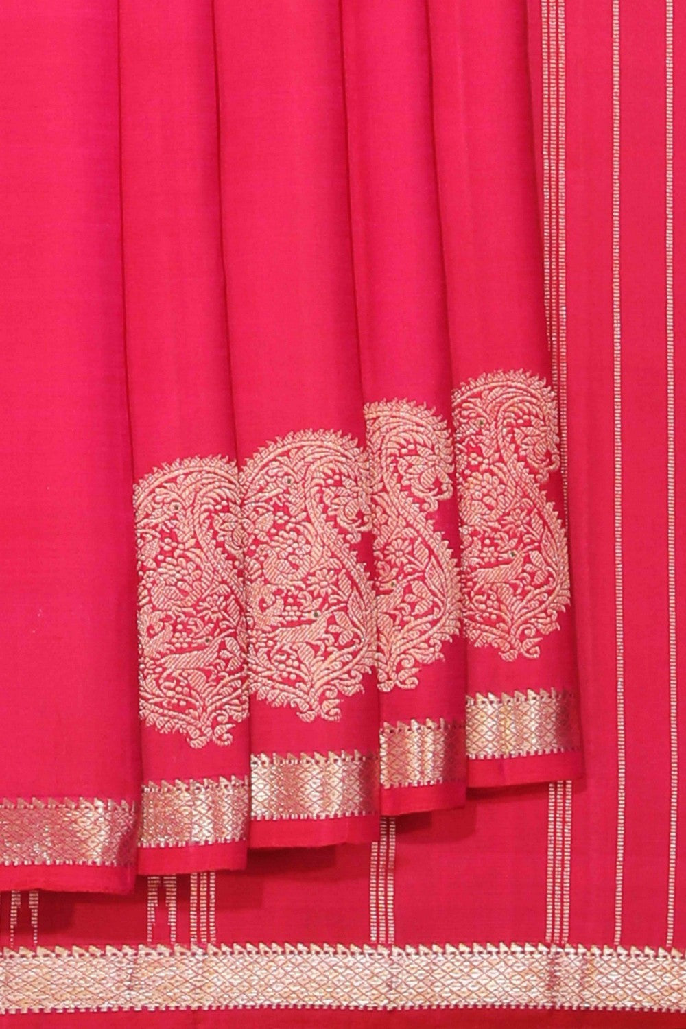 Collection of Arani Silk Pink Saree in a gallery layout