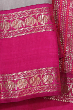 Image of Arani Silk Grey Saree