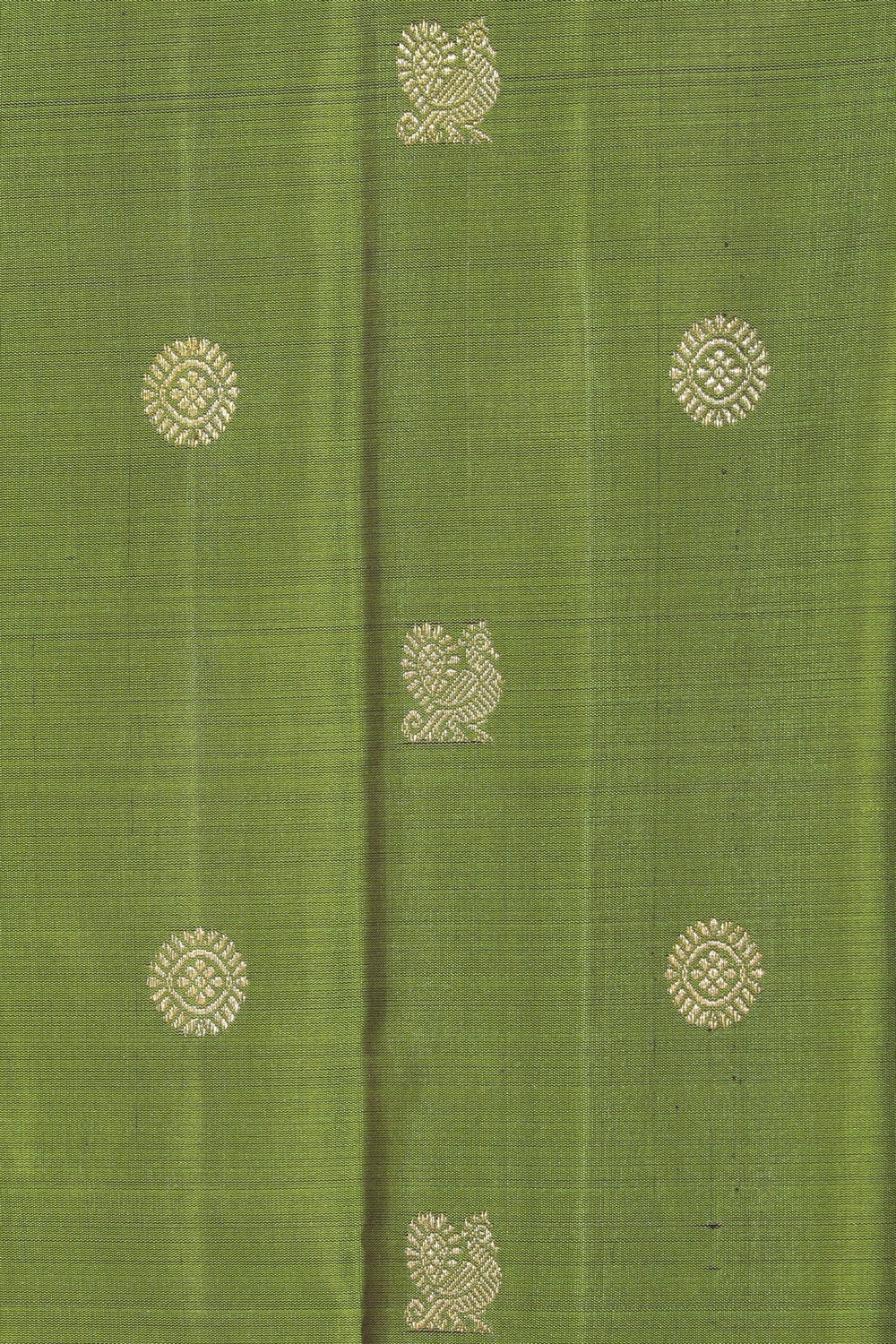 Collection of Arani Silk Green Saree in a gallery layout