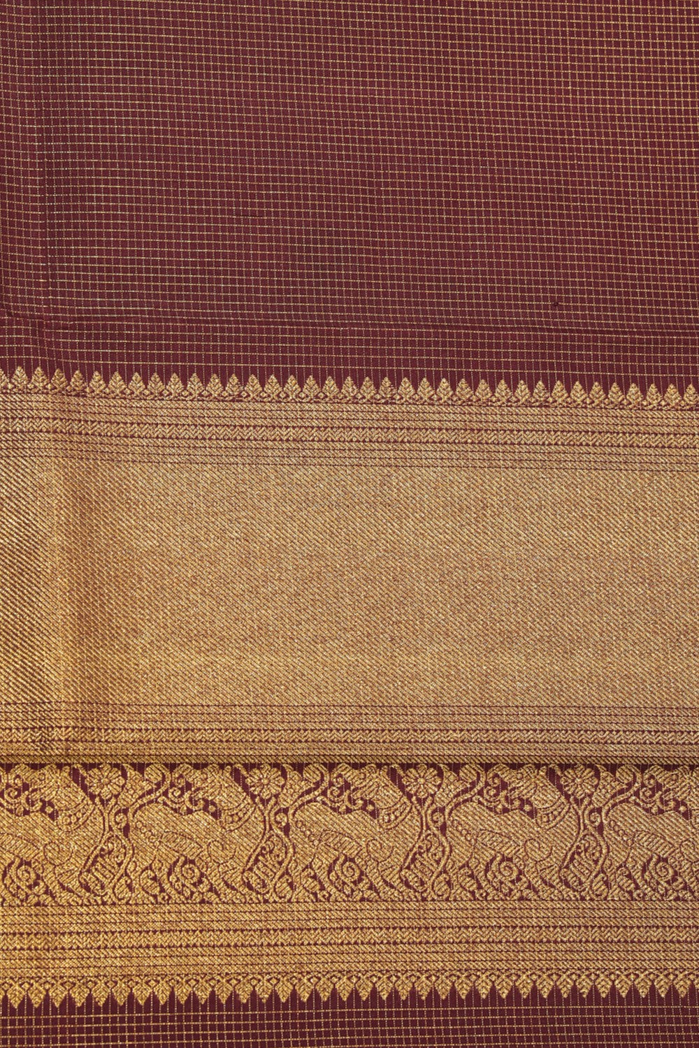 Collection of Arani Silk Violet Dupatta in a gallery layout