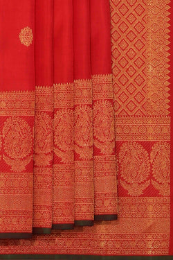 Collection of Arani Silk Red Saree in a gallery layout