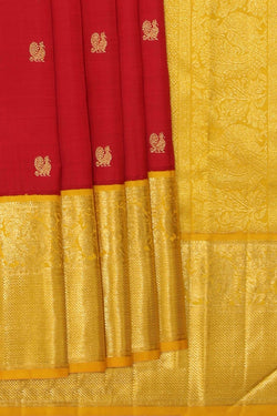 Collection of Arani Silk Red Saree in a gallery layout