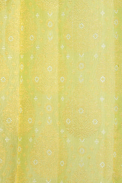 Collection of Kanjivaram Silk Mint-Green Saree in a gallery layout