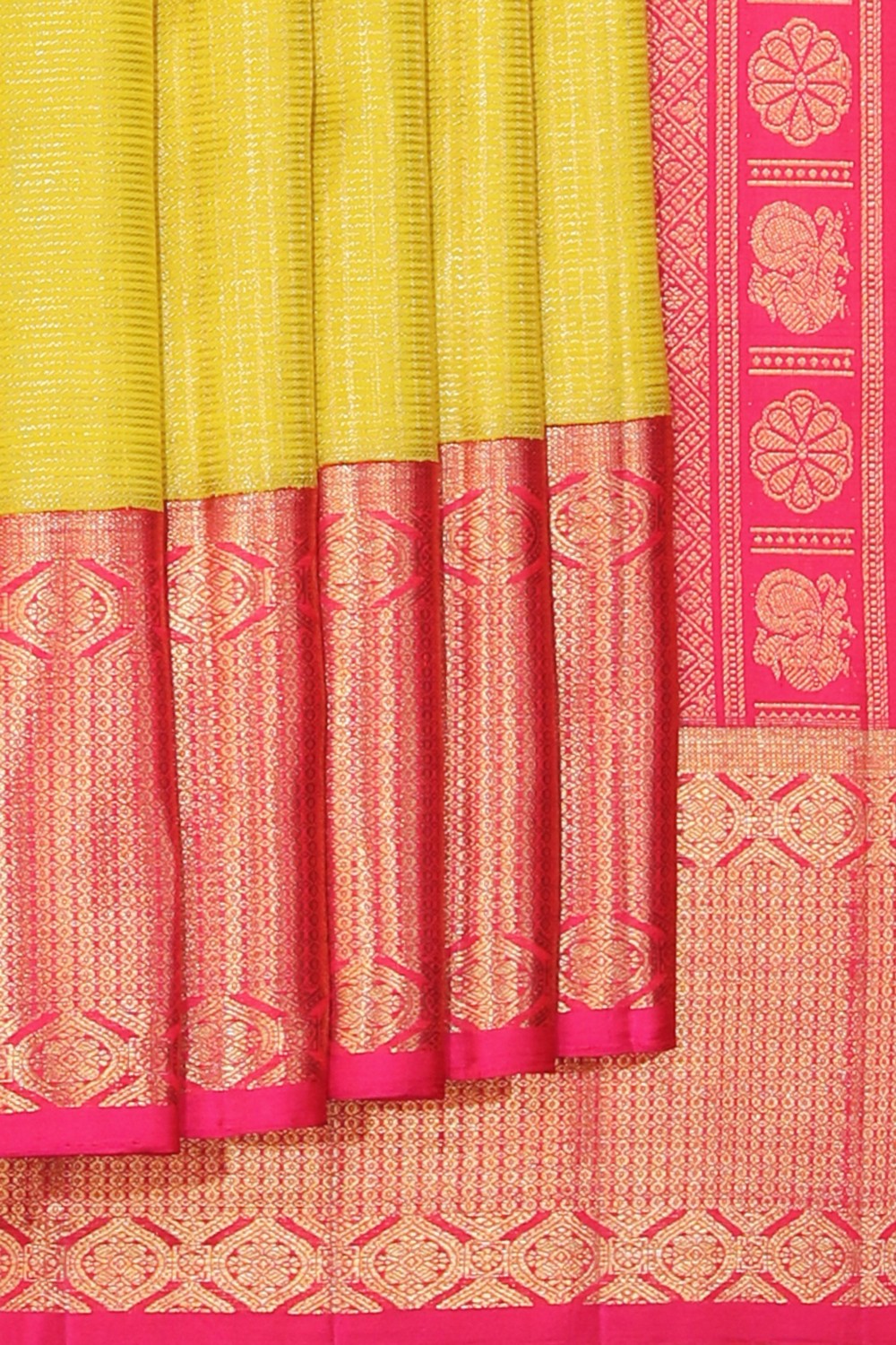 Kanchipattu Brocade Spring Green Saree