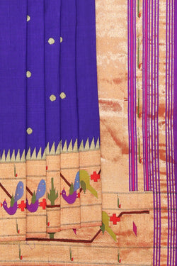 Collection of Paithani A Beautiful Purple Saree in a gallery layout