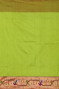 Collection of Paithani A Beautiful Green Saree in a gallery layout