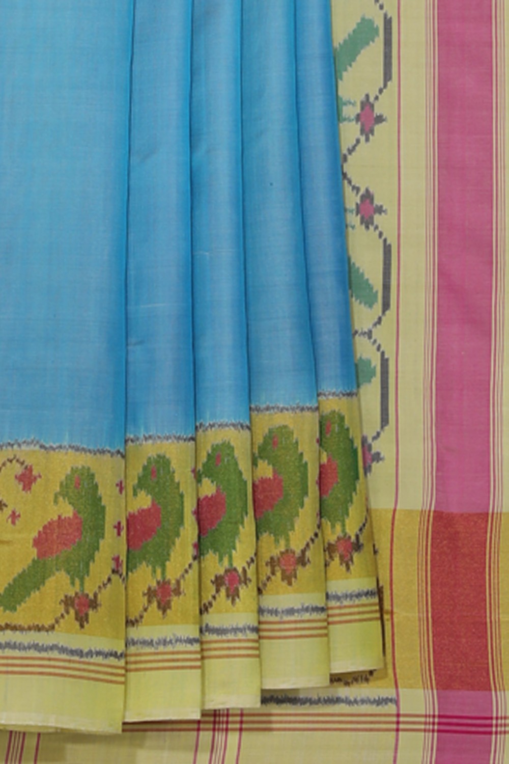 Collection of Rajkot Patola Silk Saree in a gallery layout