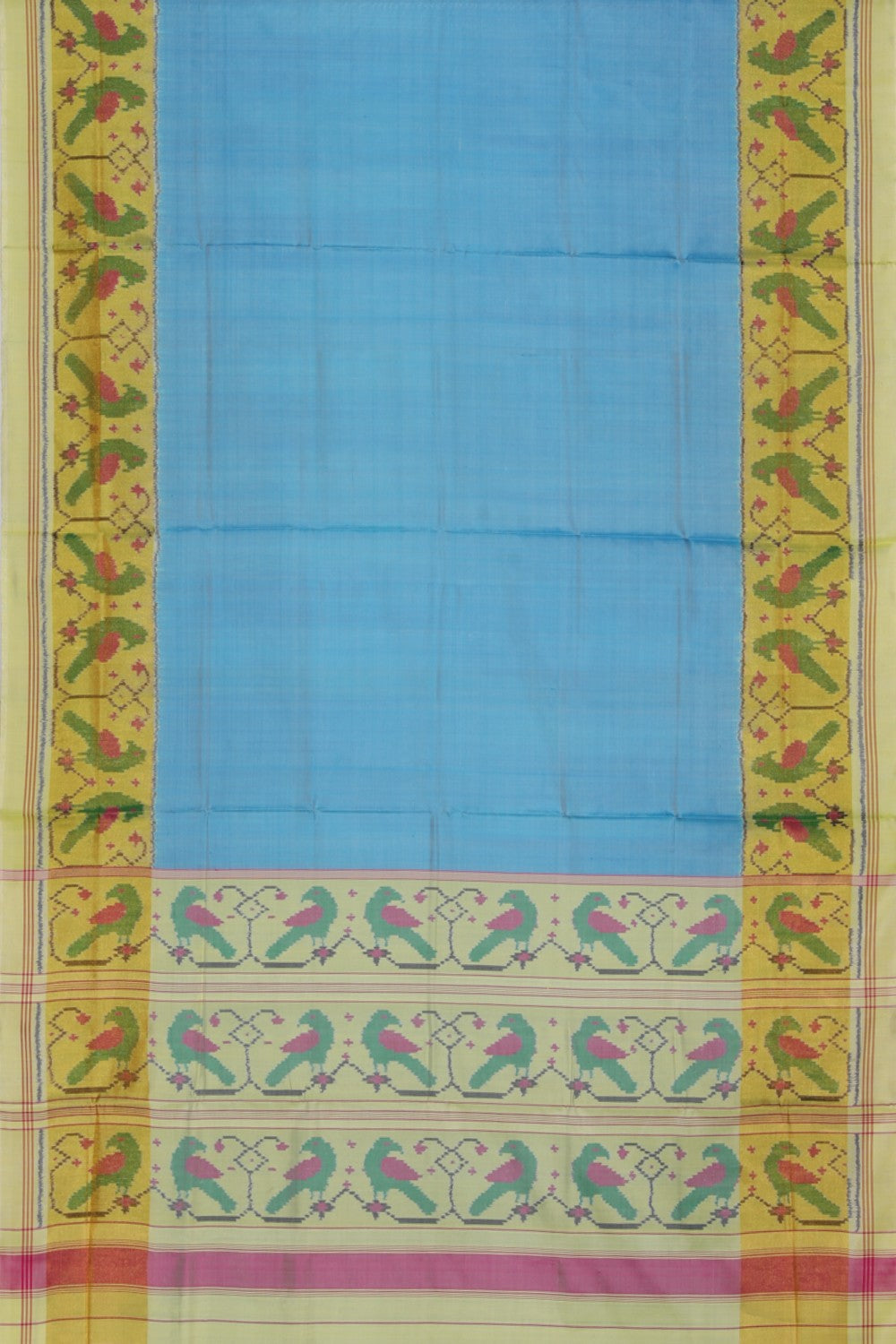 Collection of Rajkot Patola Silk Saree in a gallery layout