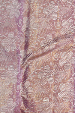 Image of Kanchipuram Silk Brocade Purple Saree