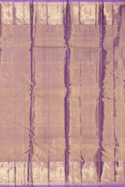 Image of Kanchipuram Silk Brocade Purple Saree