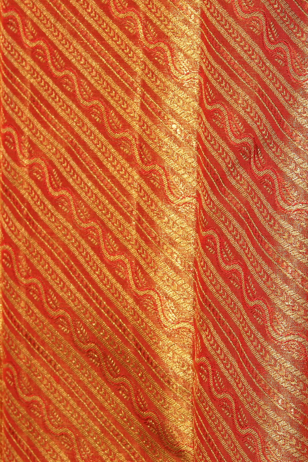 Kanchipuram Silk Brocade Gold Saree