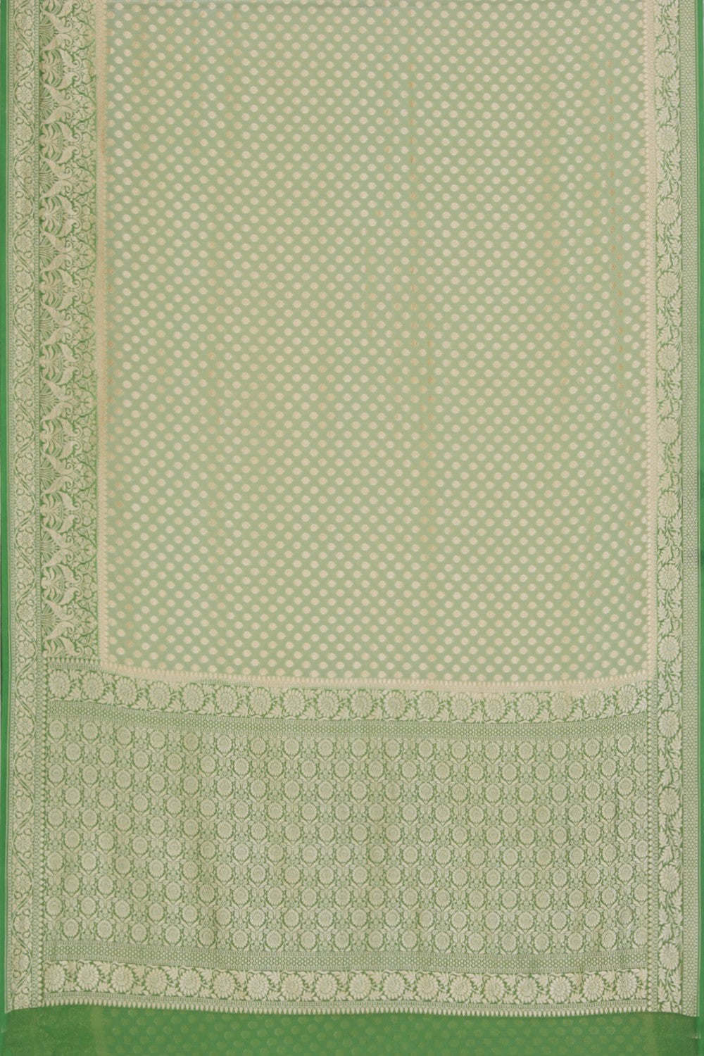 Banarasi Georgette Green Saree