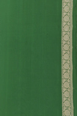 Image of Banarasi Georgette Green Saree