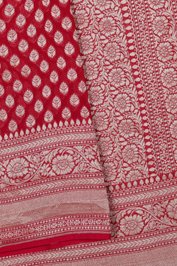 Image of Banarasi Georgette Pink Saree