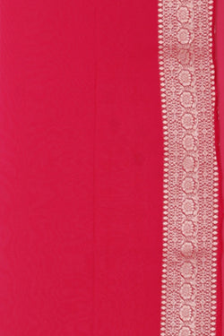 Image of Banarasi Georgette Pink Saree